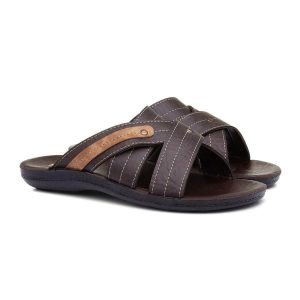Brown redfish sandals