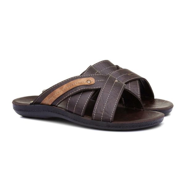 Brown redfish sandals