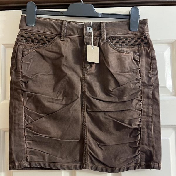 Brown Cargo Skirt