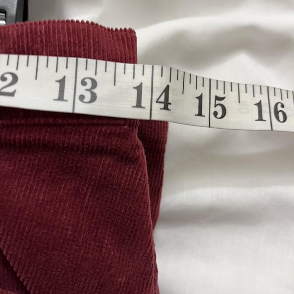 Burgundy Corduroy Skirt - Image 2