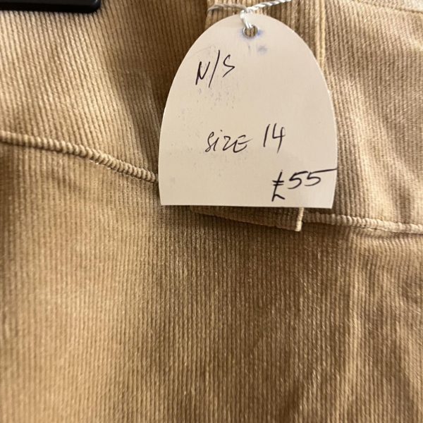 Tan Corduroy Skirt - Image 2