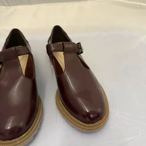Burgundy Clarks Somerset Shoes