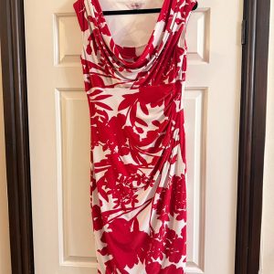 Red & White Phase Eight Dress