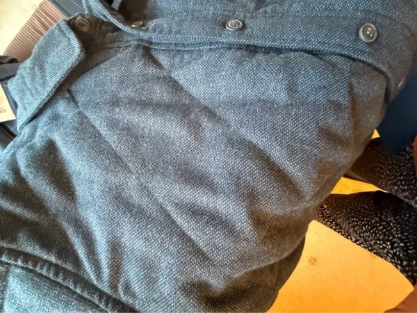 Charcoal and beige quilted shacket - Image 4