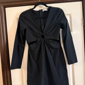 Bershka Black Cut Out Dress