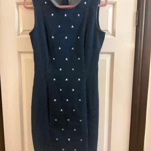 Navy Love moschinno denim dress