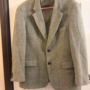 Beige and khaki Harry tweed blazer