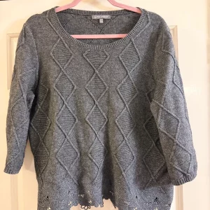Grey Laura Ashley wool jumper