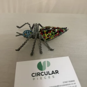 Multi Coloured Bead And Wire Spider